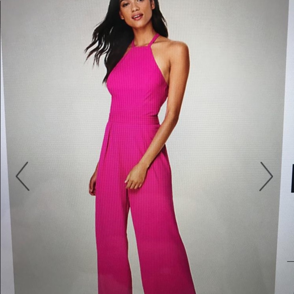 NWT Bebe pink jumpsuit